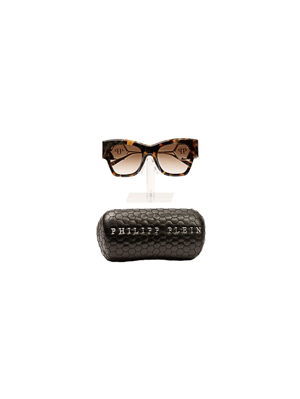 Philipp Plein Oversized Tortoise Brown